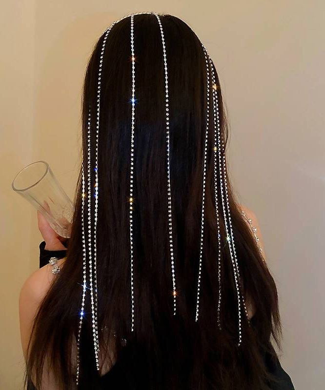 Rhinestone Tasseled Hairwear Band