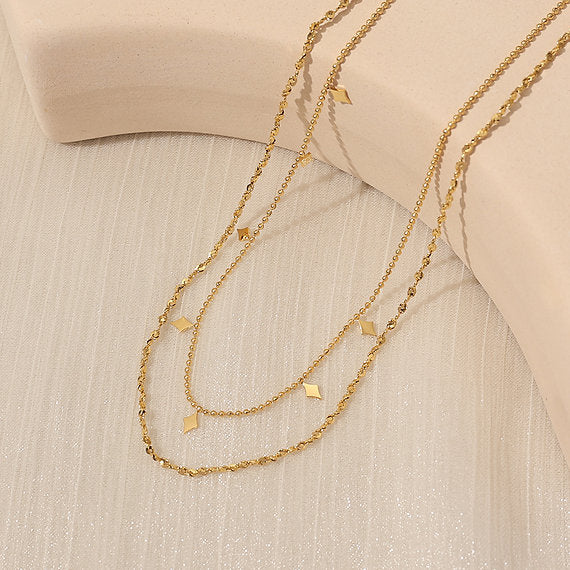 My Dainty Rhombus Charms Necklace