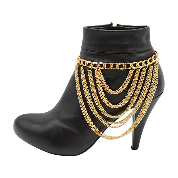 Anklet Boot Chains (Gold)