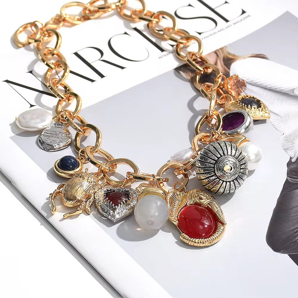 EDIN ROSE - Stone Chic Neck Wrap