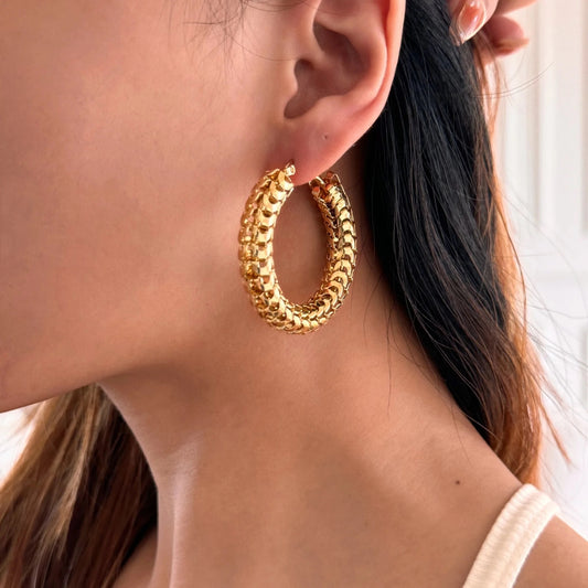 My Vintage Monet Hoops (Gold)