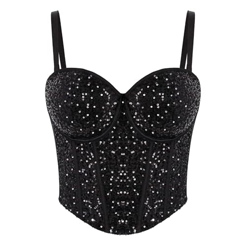 Sequin Bustier Waist Corset