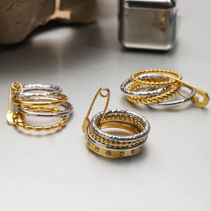 Bling Pin Multi-Layer Ring