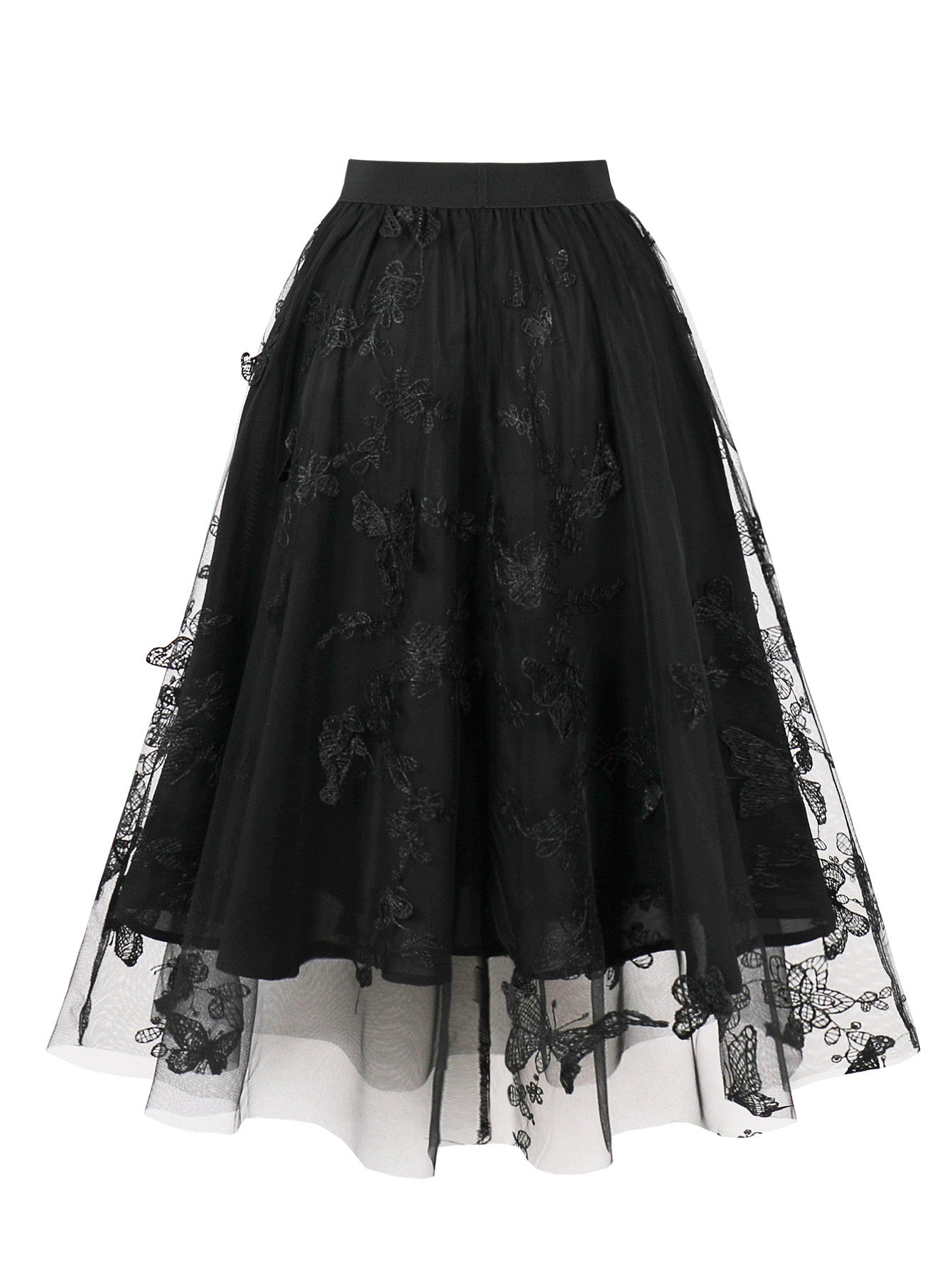 Midnight Flutter Skirt