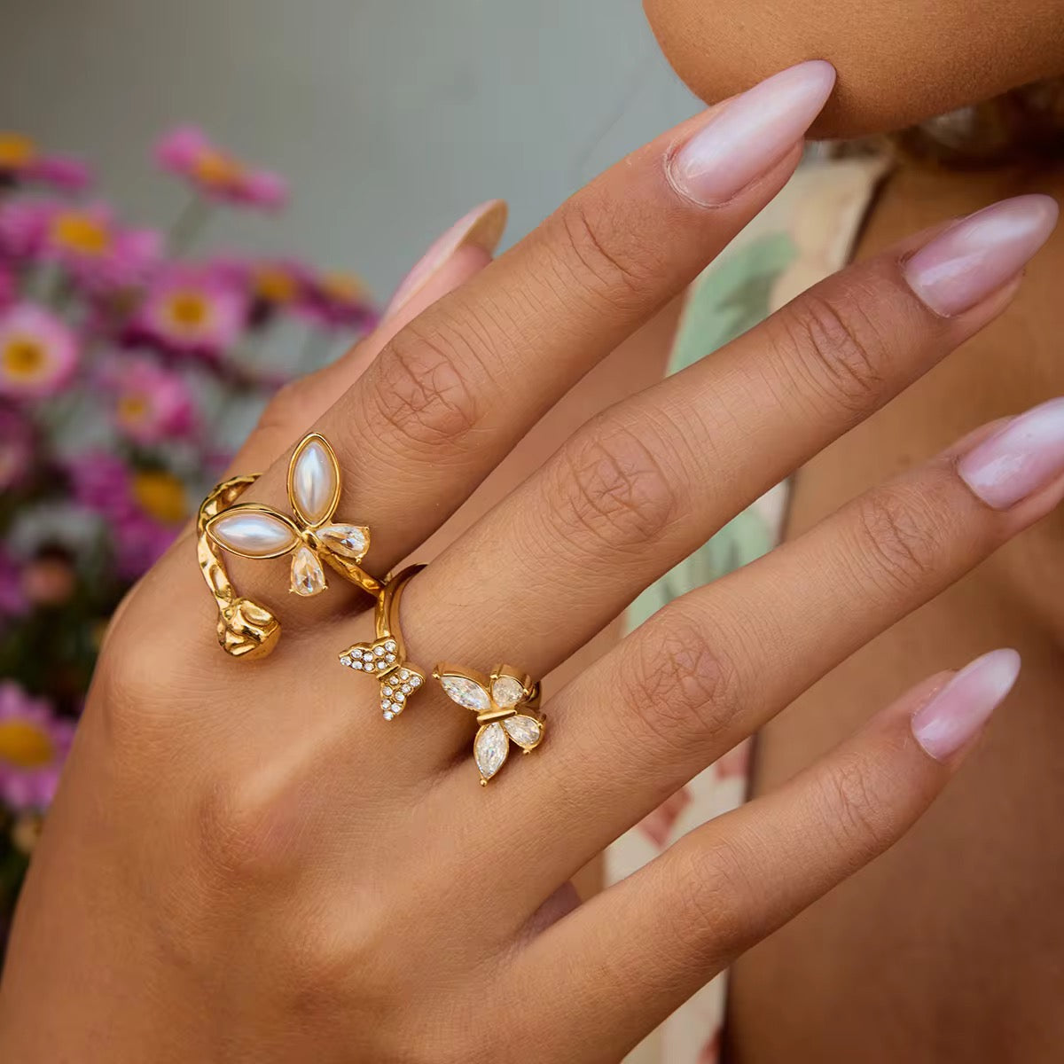 Pearl Flutter Ring