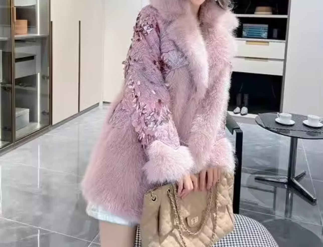 Fur Bling Luxe Coat