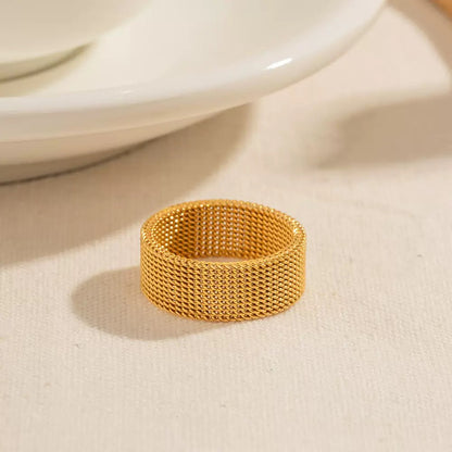Golden Mesh Ring