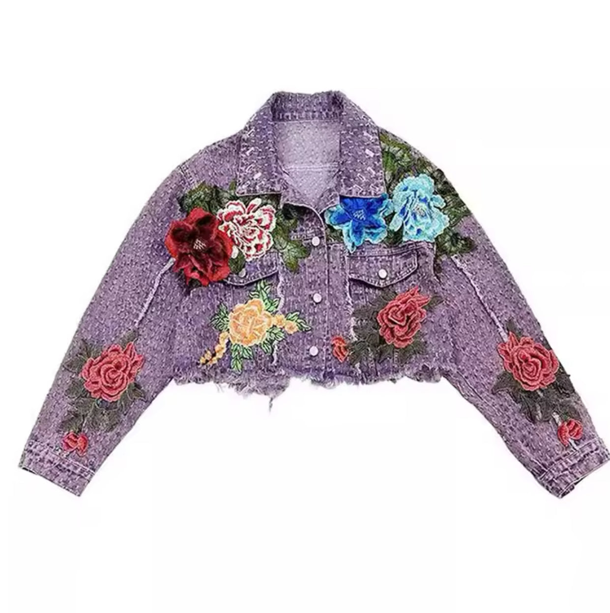 My Purple Spring Fling (Demin Jacket)