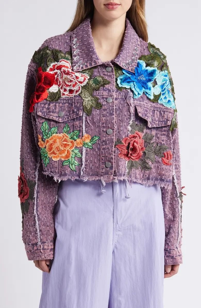 My Purple Spring Fling (Demin Jacket)