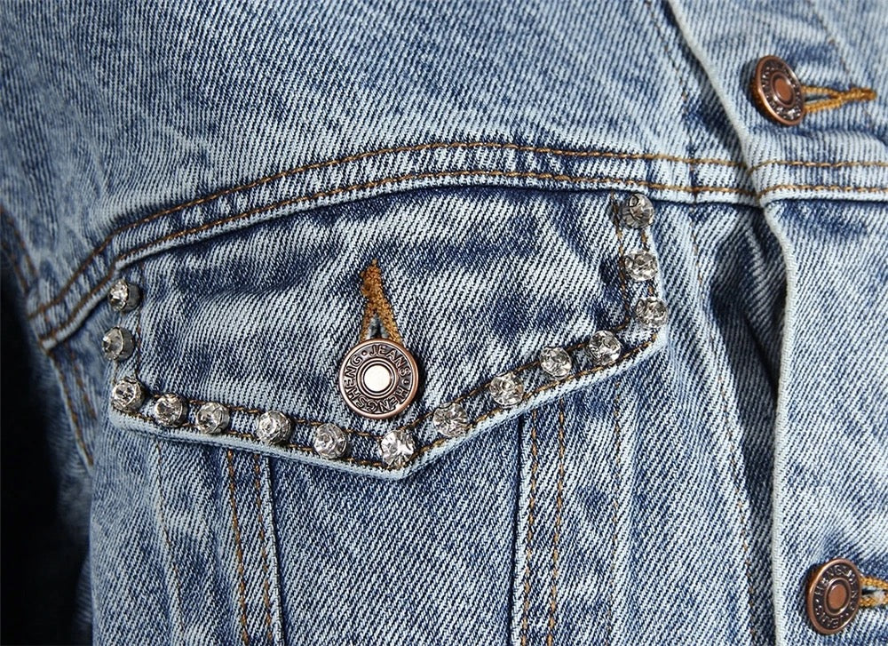 Rhinestone Denim Jacket