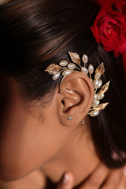 Pearl Ivy Ear Cuffs