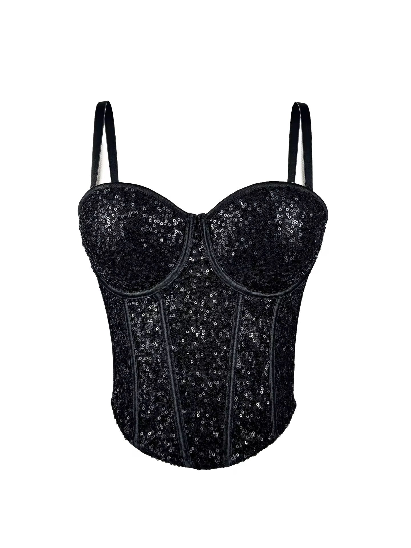 Sequin Bustier Waist Corset
