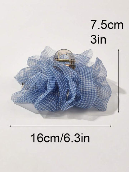 Organza Cloud Ruffle Hair Claw