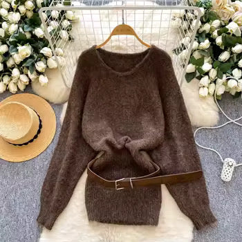 Cozy Pop Wool Dress