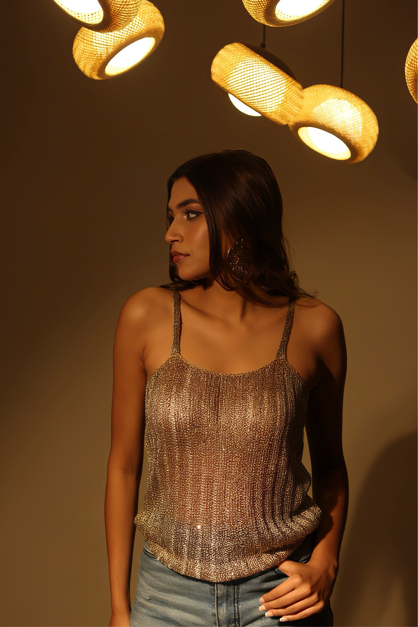 Gold Chainmail Top