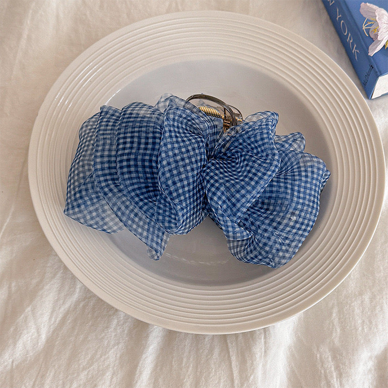Organza Cloud Ruffle Hair Claw