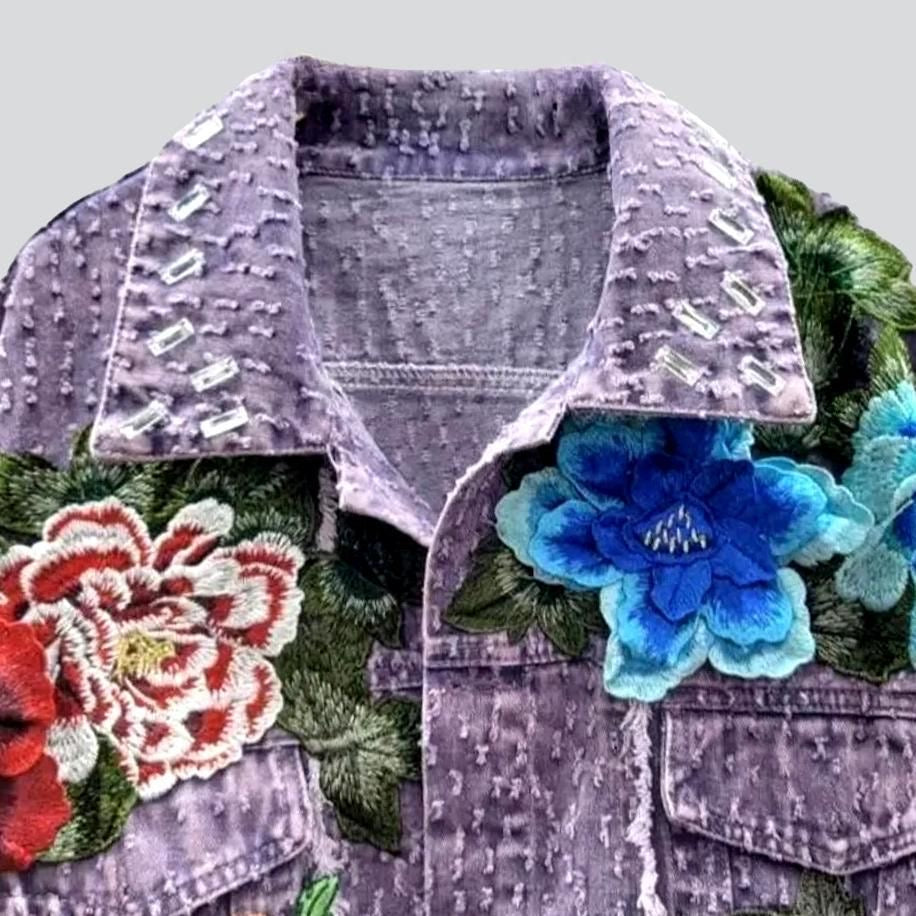 My Purple Spring Fling (Demin Jacket)