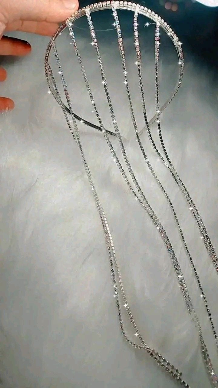 Rhinestone Tasseled Hairwear Band