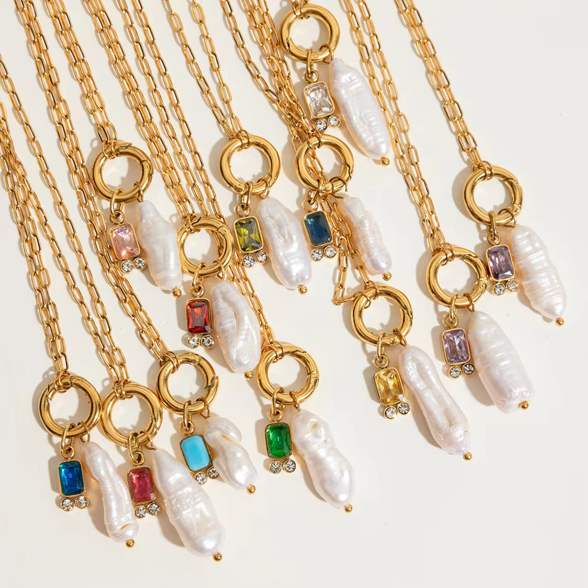 Pearl Pop Charms Necklace