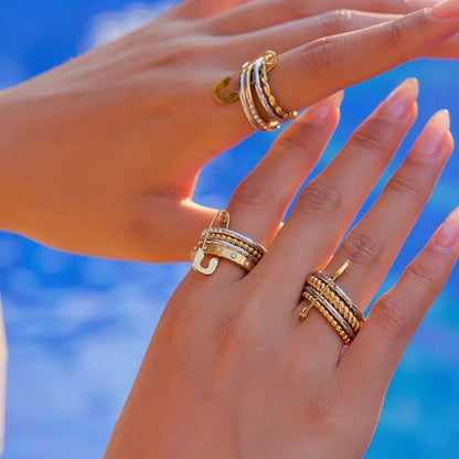 Bling Pin Multi-Layer Ring