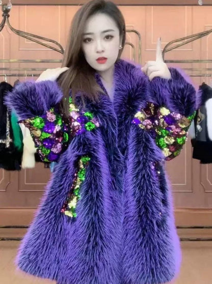 Fur Bling Luxe Coat