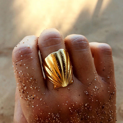 My Golden Sea Shell Ring