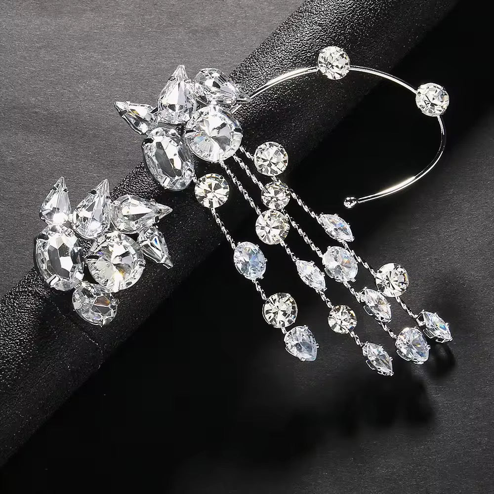 EDIN ROSE - Sparkle Wrap (Single Ear Cuff & Stud Earrings)
