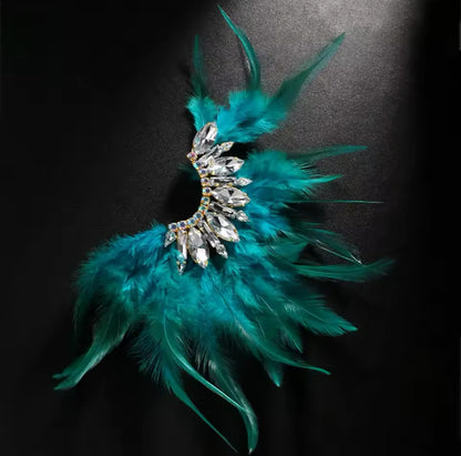 My Turquoise Feather Cuff (Single)