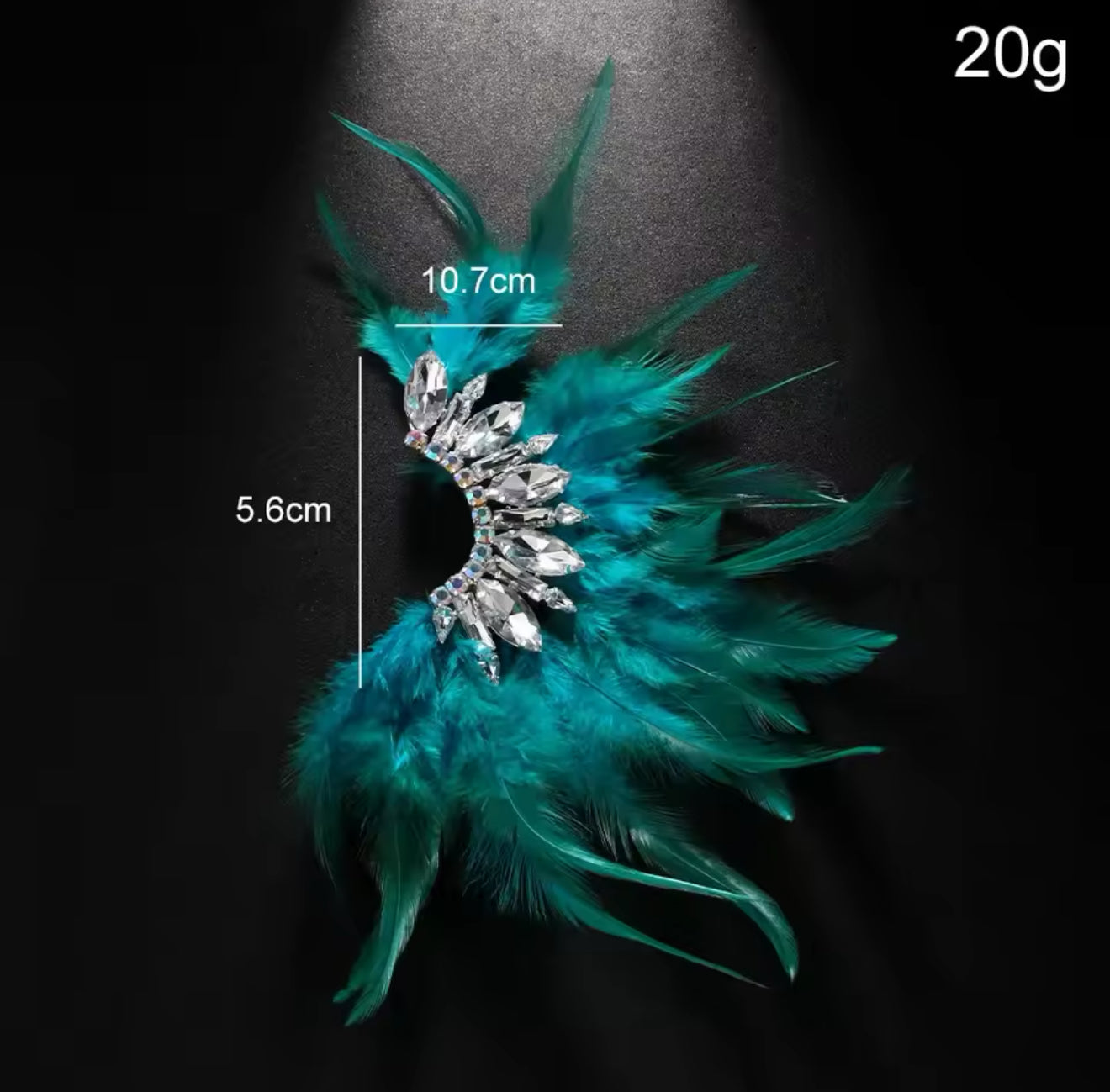 My Turquoise Feather Cuff (Single)