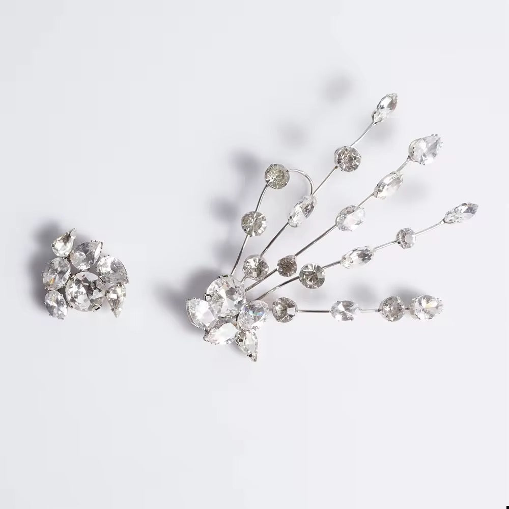 EDIN ROSE - Sparkle Wrap (Single Ear Cuff & Stud Earrings)