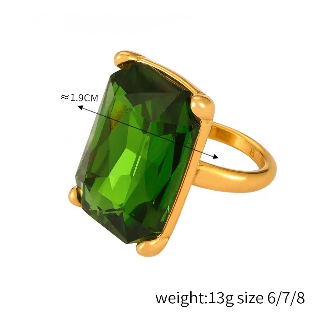 My Emerald Goddess (Chunky Ring)