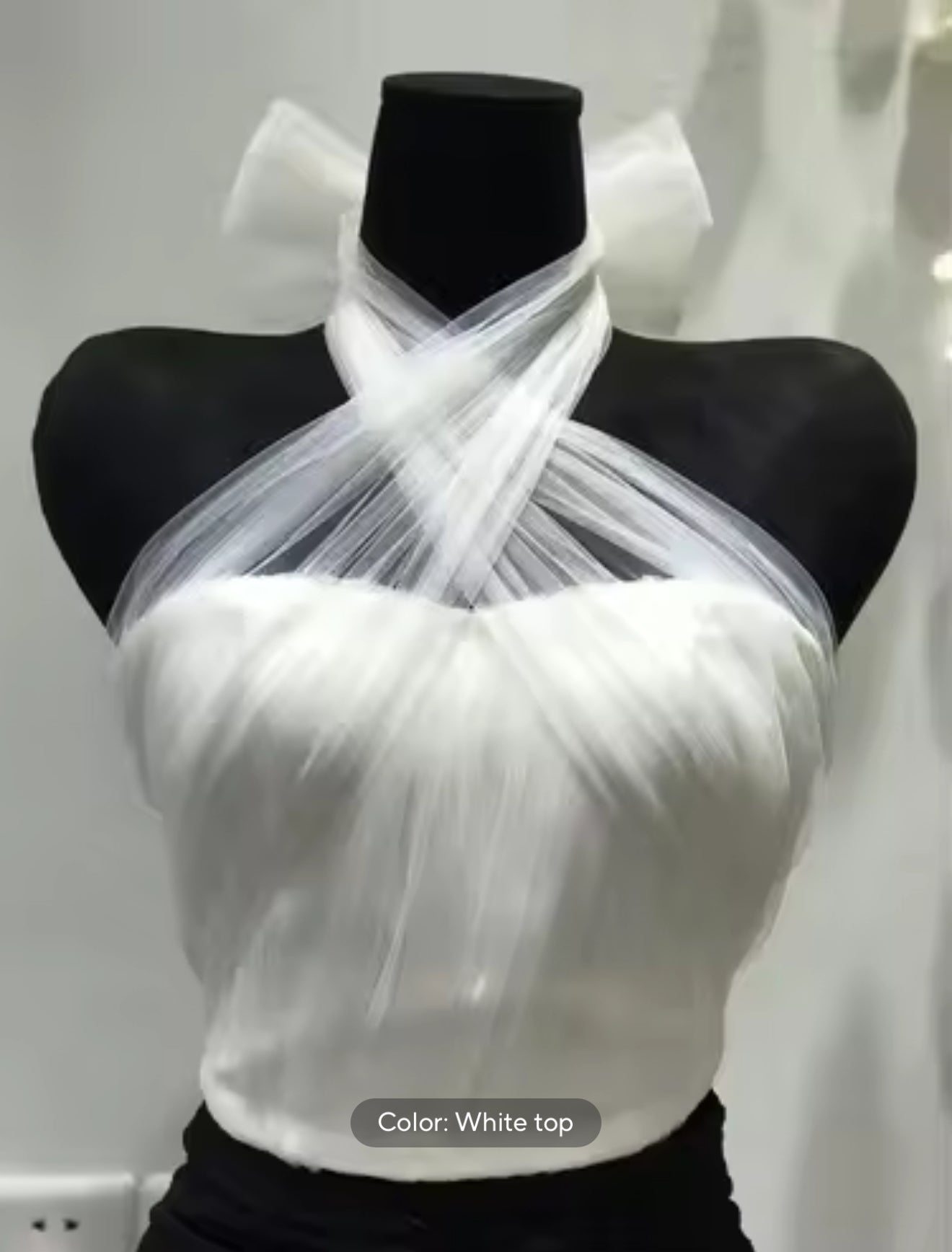 Halter Bustier (Baby Pink, White, Black)