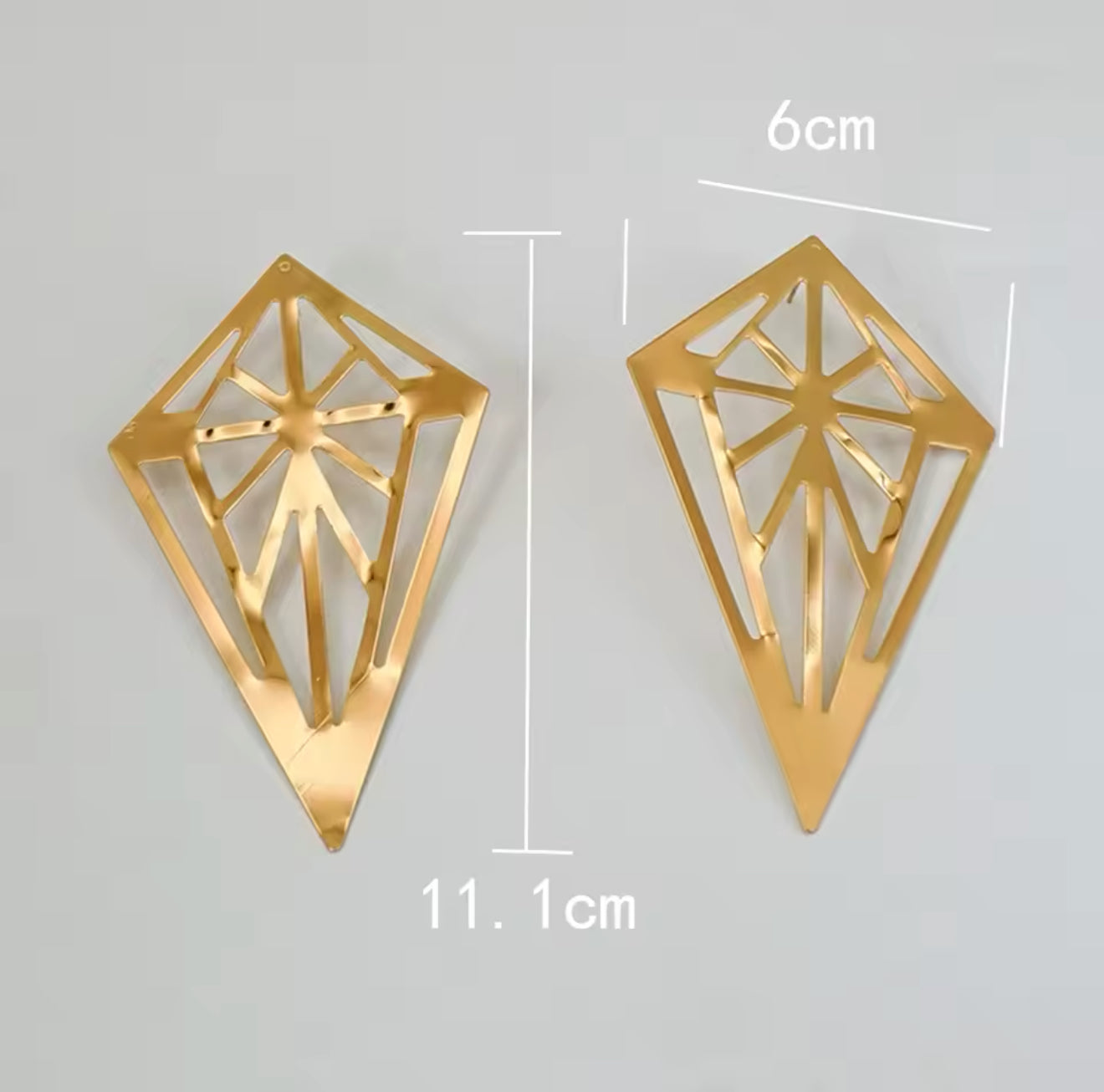 My Gold Rhombus Studs