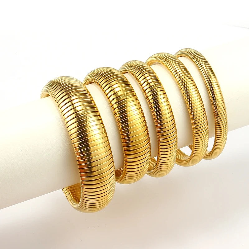 Punk Spiral Wrap Bracelet Band