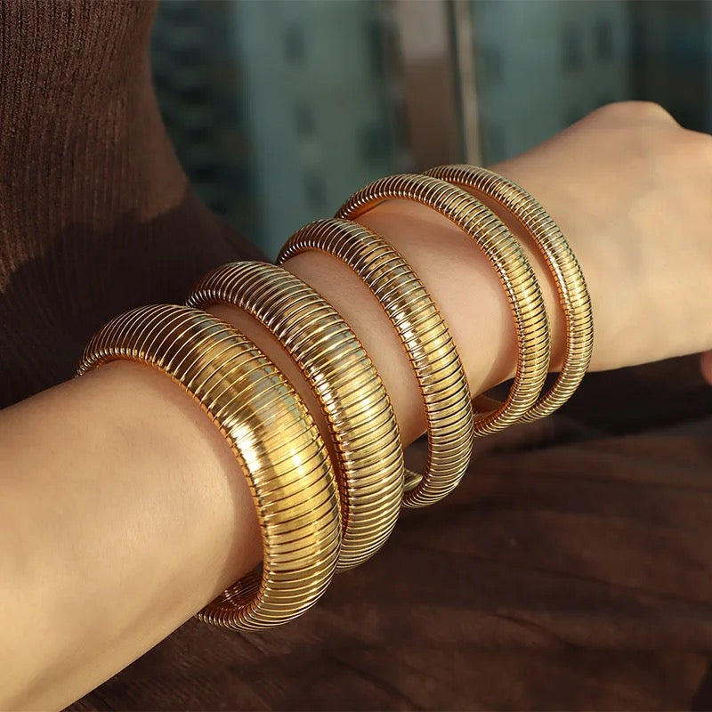 Punk Spiral Wrap Bracelet Band