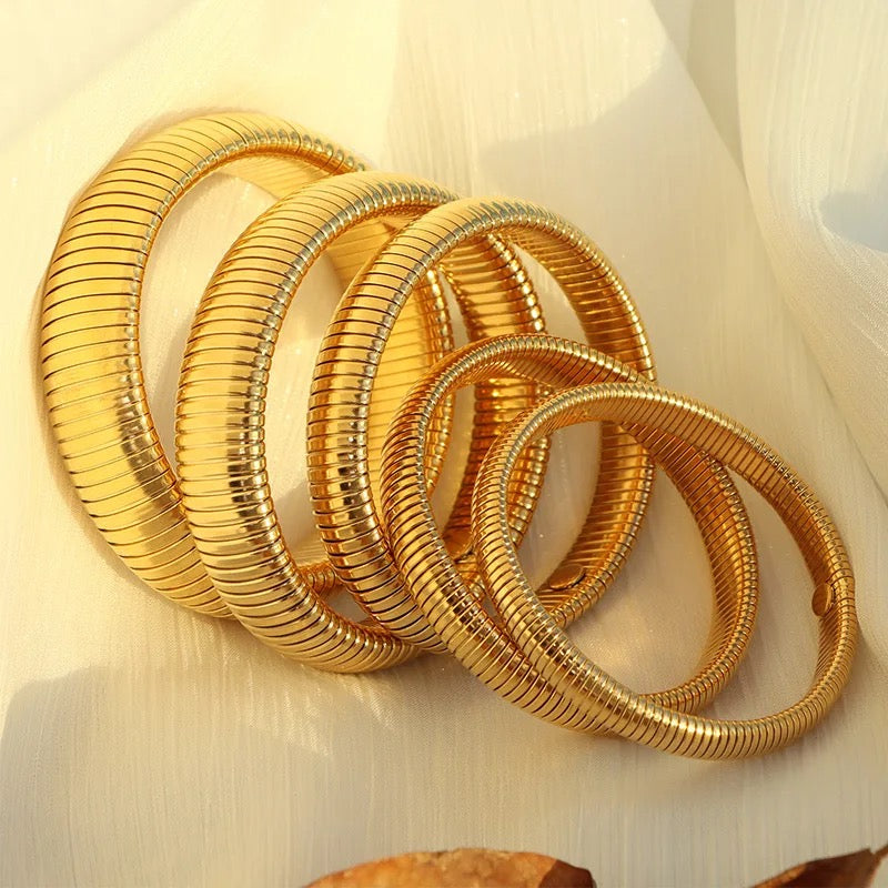 Punk Spiral Wrap Bracelet Band