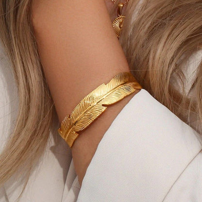 My Leafy Bangle (18k Gold Plated)