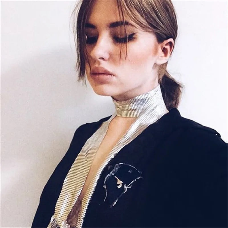 Metal Mesh Belt/Scarf (Gold/silver)