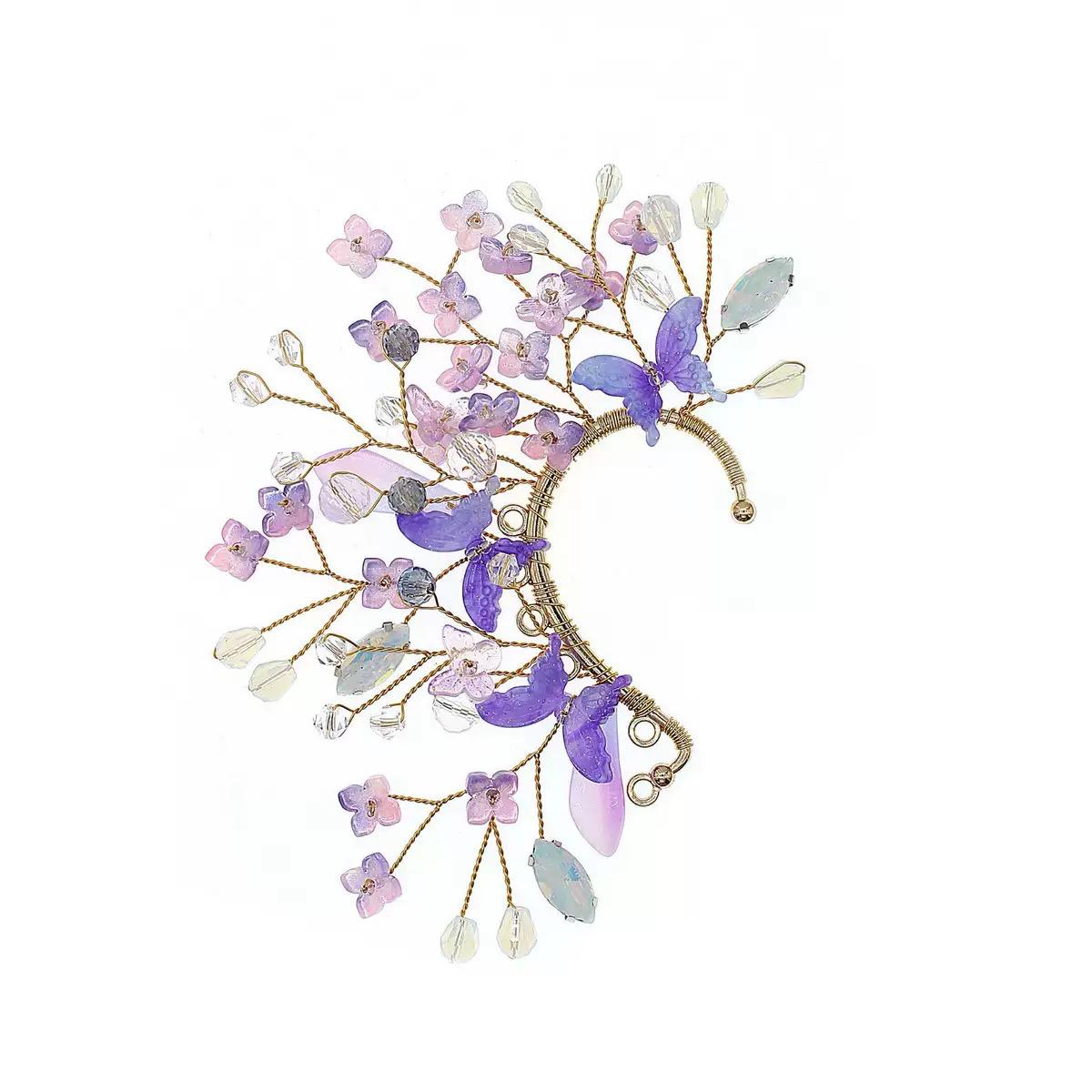 Violet Whisper Ear Cuff