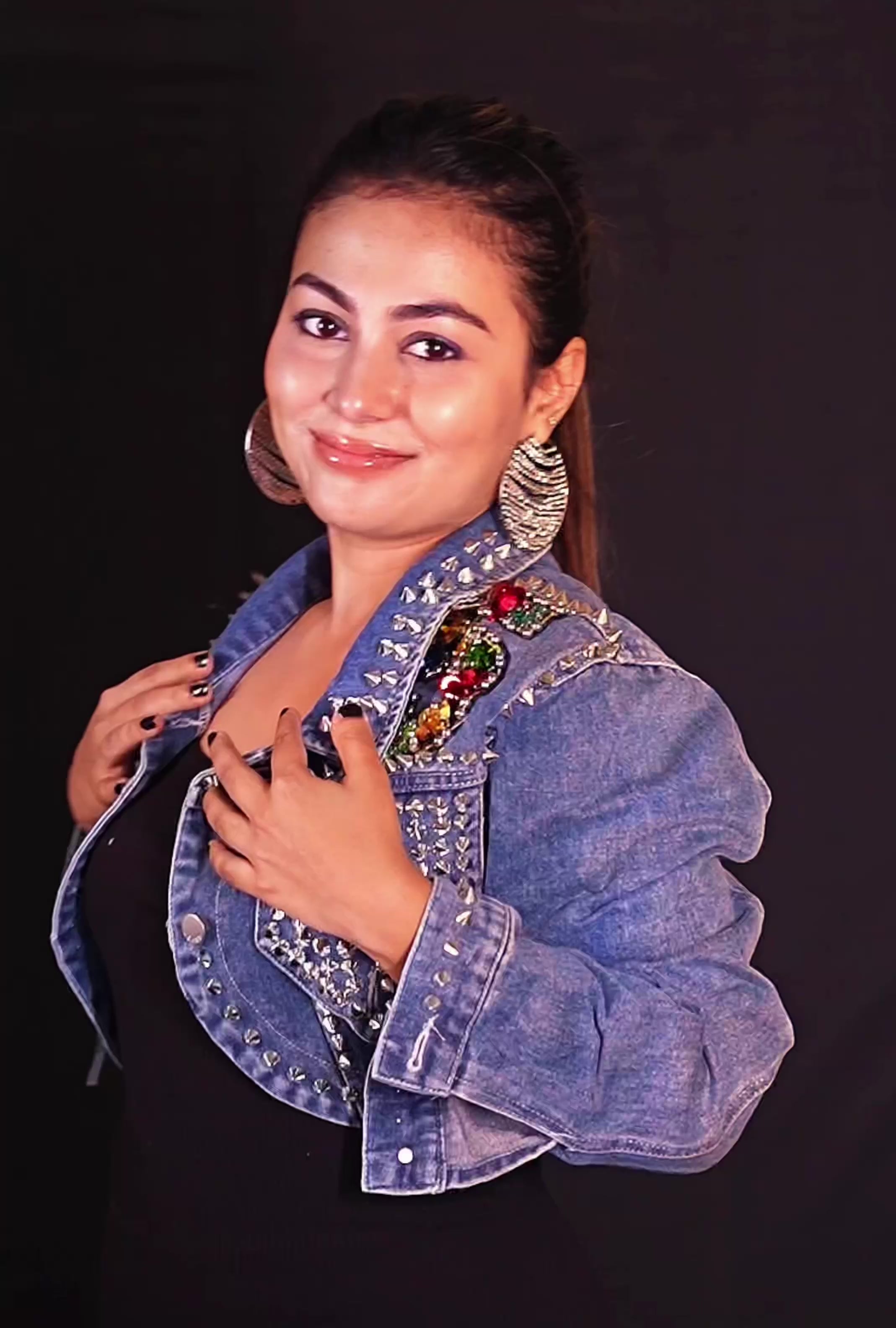 Load video: Metal Maiden (Denim Bolero)