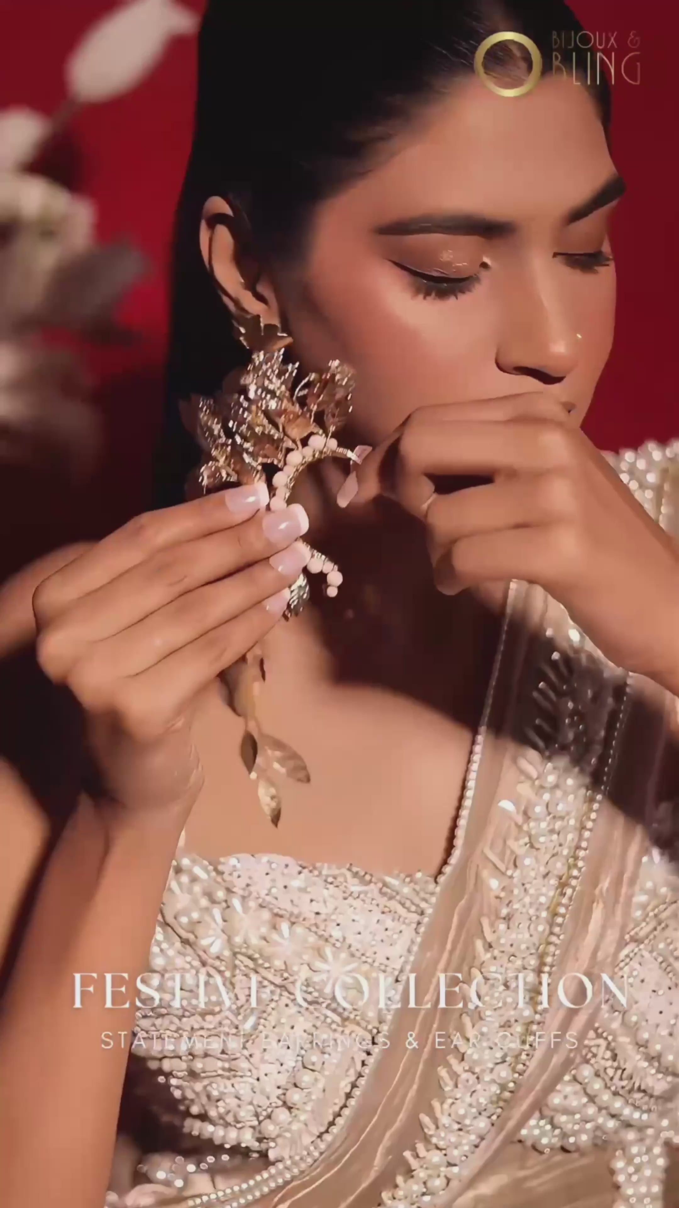 Load video: My Leafy Luxe (Single Ear Cuff)