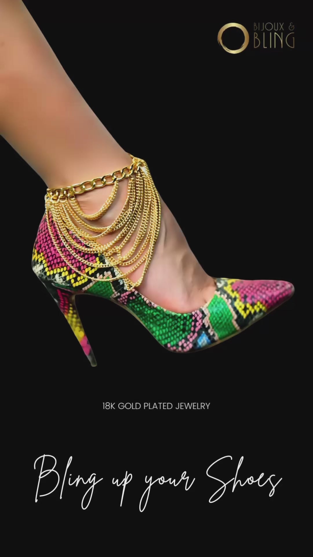 Anklet Boot Chains (Gold)