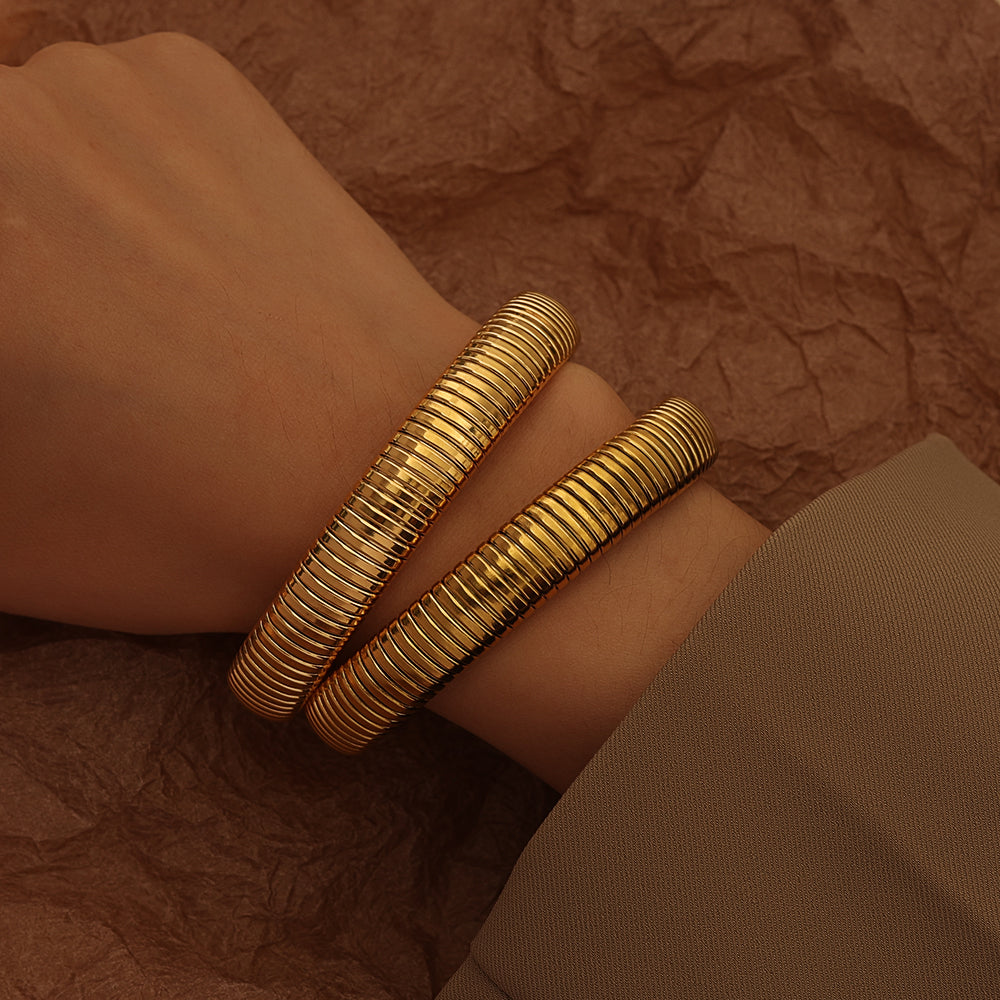 Punk Spiral Wrap Bracelet Band